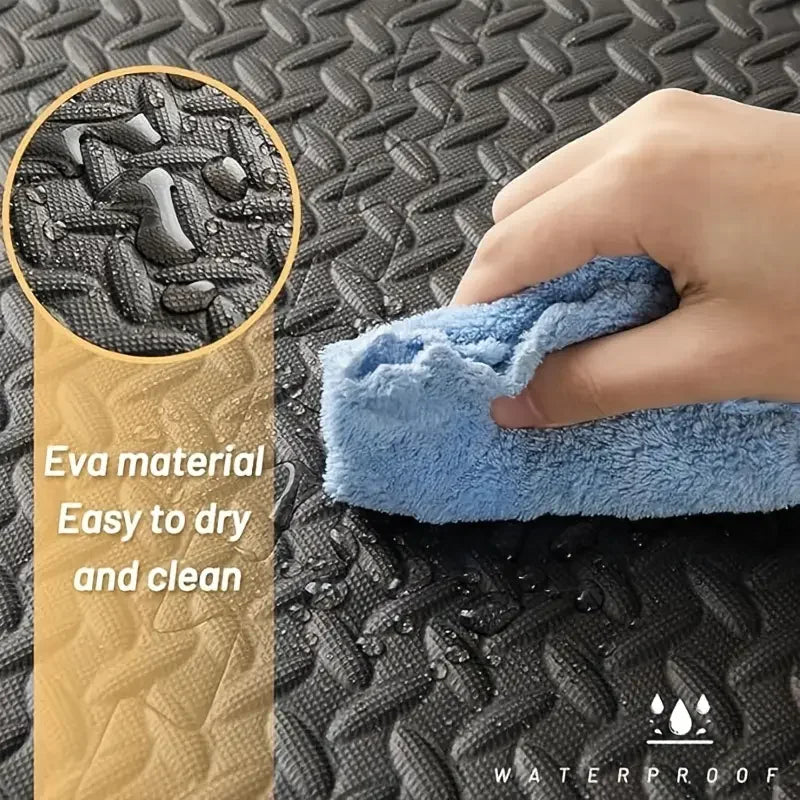 Puzzle Exercise Mat ½ In, EVA Interlocking Foam Floor Tiles for Home Gym, Mat for Home Workout Equipment, Floor Padding for Kids