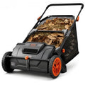 Push-Lawn-Sweeper,-21Inch-Leaf-&-Grass-Collector,-Strong-Plastic-Wheels-&-Heavy-Duty-Thickened-Steel-Durable-To-Use-With-Large-Capacity-3.5-Cu.-Ft.-Mesh-Collection-Hopper-Bag,-2-Spinning-Brushes Push-Lawn-Sweeper,-21Inch-Leaf-&-Grass-Collector,-Strong-Plastic-Wheels-&-Heavy-Duty-Thickened-Steel-Durable-To-Use-With-Large-Capacity-3.5-Cu.-Ft.-Mesh-Collection-Hopper-Bag,-2-Spinning-Brushes