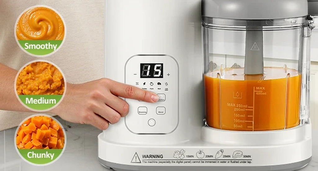 4-In-1 Auto-Clean, Bpa-Free, for 4-12 Months Baby Food Maker Steamer Blender