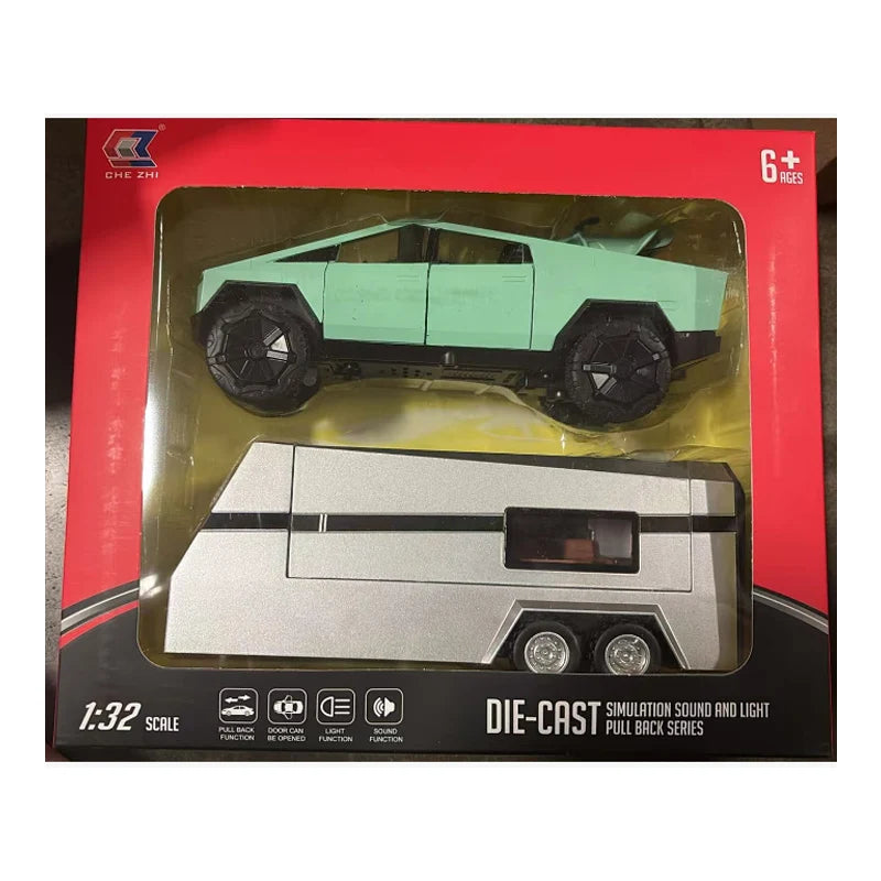 Diecast Metal Pickup Truck Toys for Boys Age 3-8 with Pull Back Toy Cars Gift for Kids