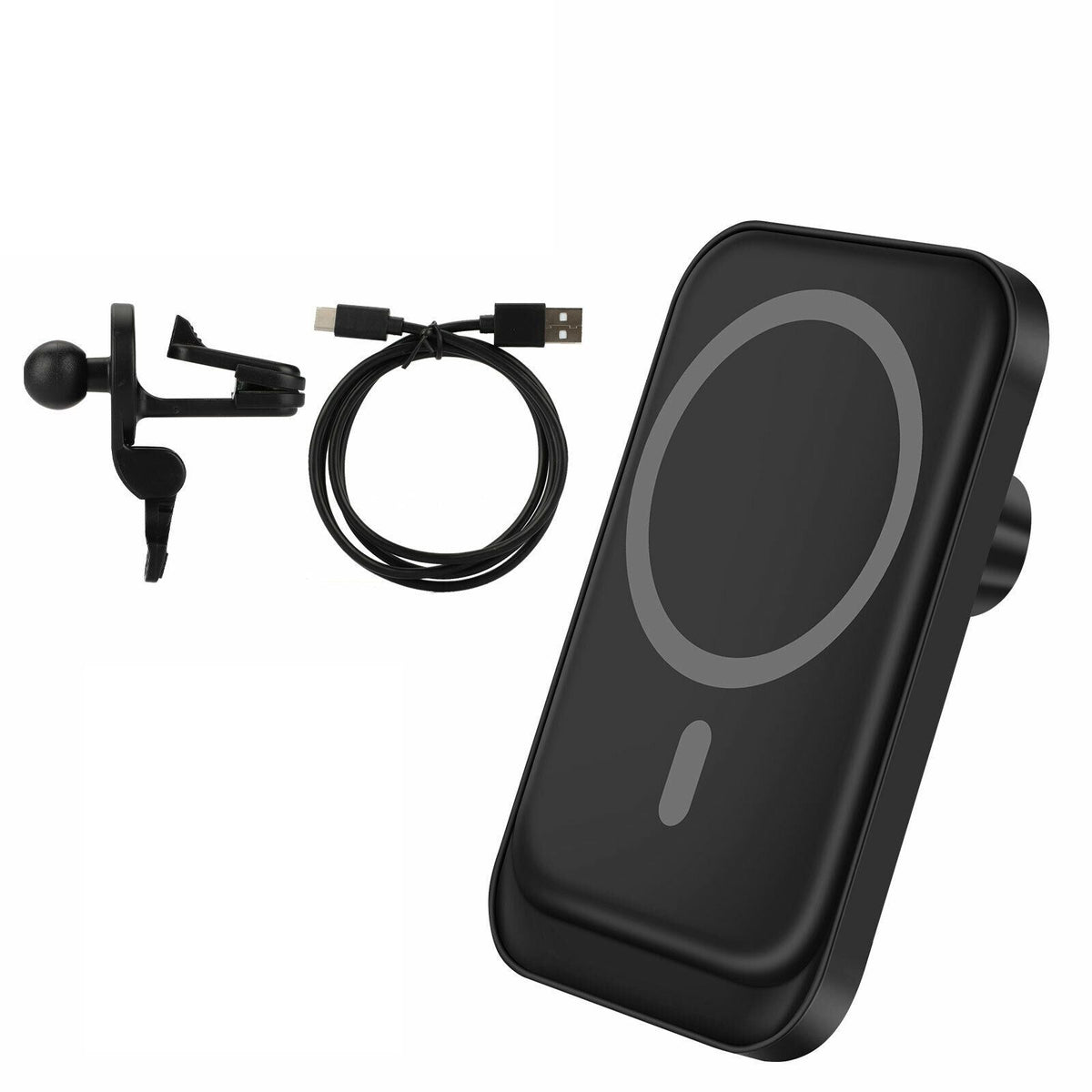 Magnetic Wireless Charger Car Mount Holder For 12 13 14 Pro Max