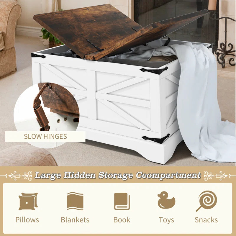 Fellsburg 31.1" W Square Lift Top Storage Coffee Table