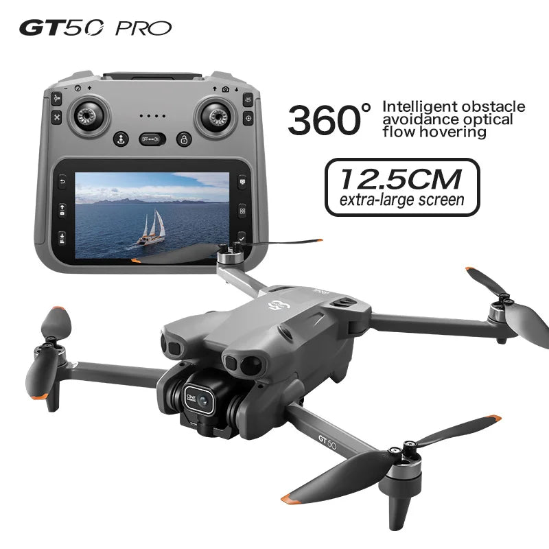 2025 GT50 Drone HD Dual Camera, Screen Control No Phone Needed, One-Key Takeoff/Return, Wi-Fi App, USB Charging, Drop-Resistant,