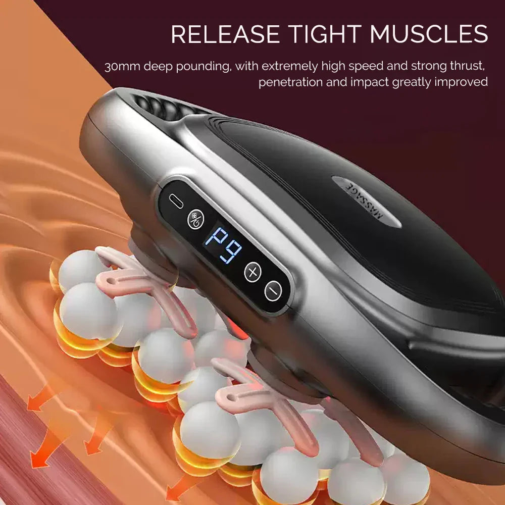 16-Head Fascia Gun High-Frequency Vibration Body Massage Gun Back and Waist Massager Neck Shoulder Massager Muscle Masajeador