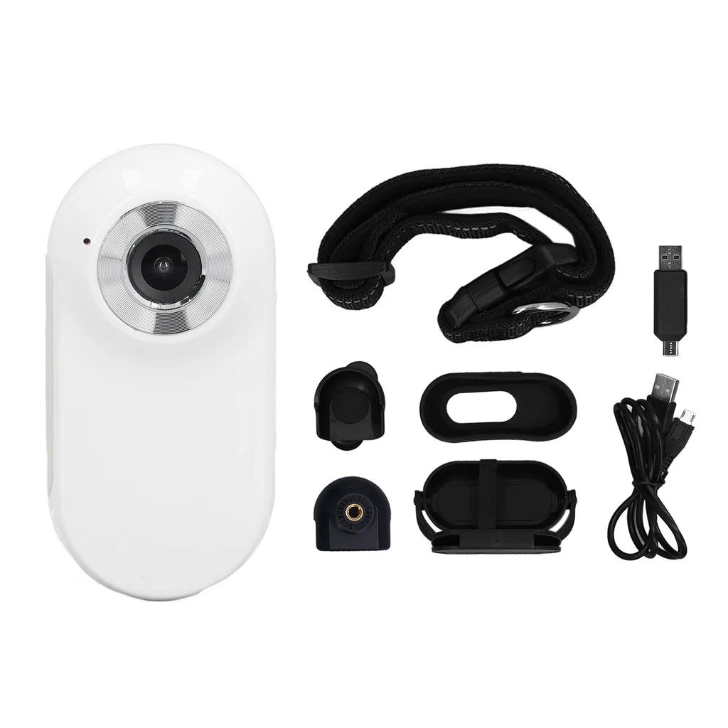 Pet Collar Camera 120 Deg Lens OTG Connection Video Recording Adjustable Magnetic Cat Sport Camera for Outdoor Dog Collar Camera