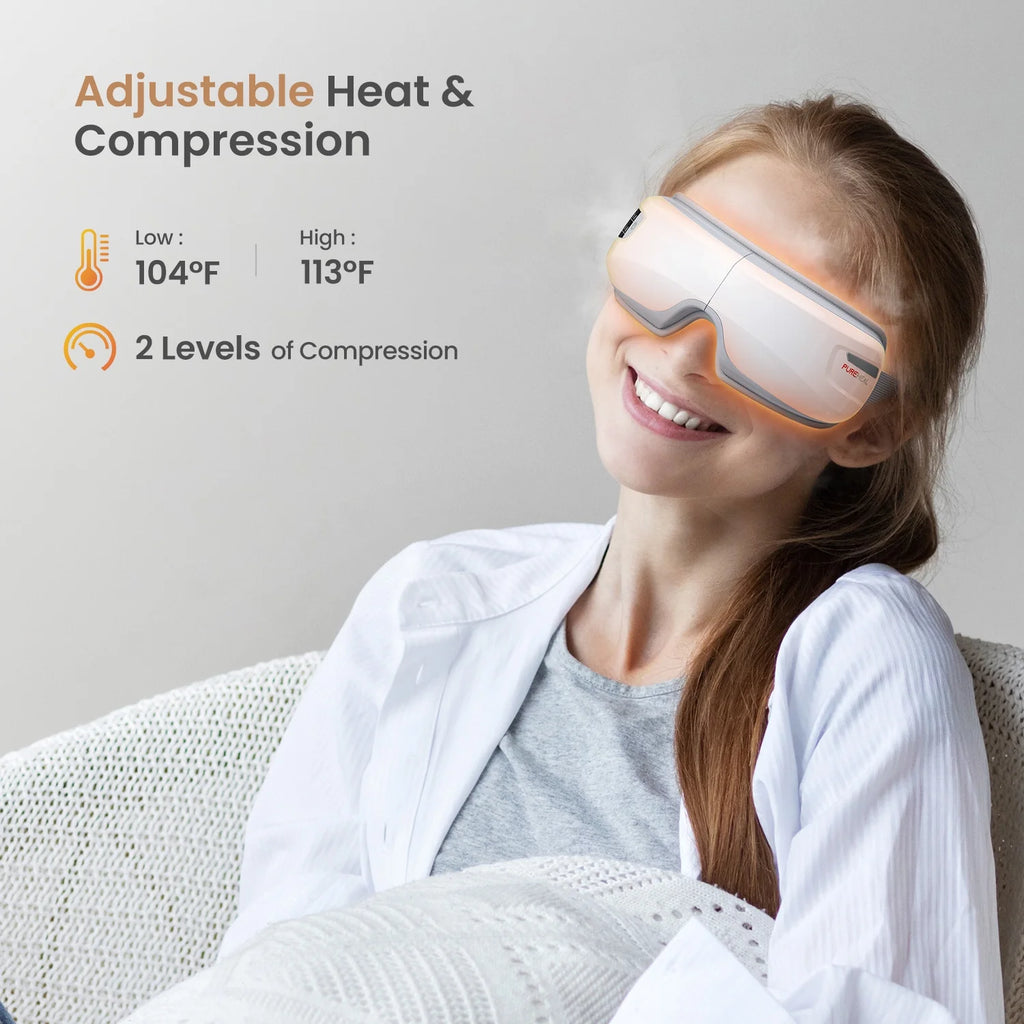 Heated Eye Massager with Air Compression, FSA HSA Eligible, Mothers Day Gifts Eye Mask for Relax, Reduce Strain