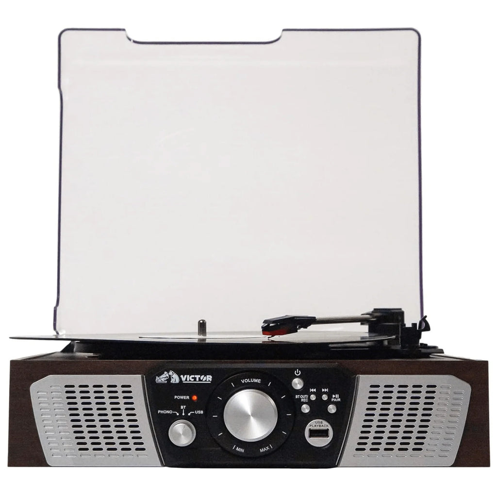 Victor Lakeshore 5-In-1 Hybrid BT Turntable System Espresso - Refurbished