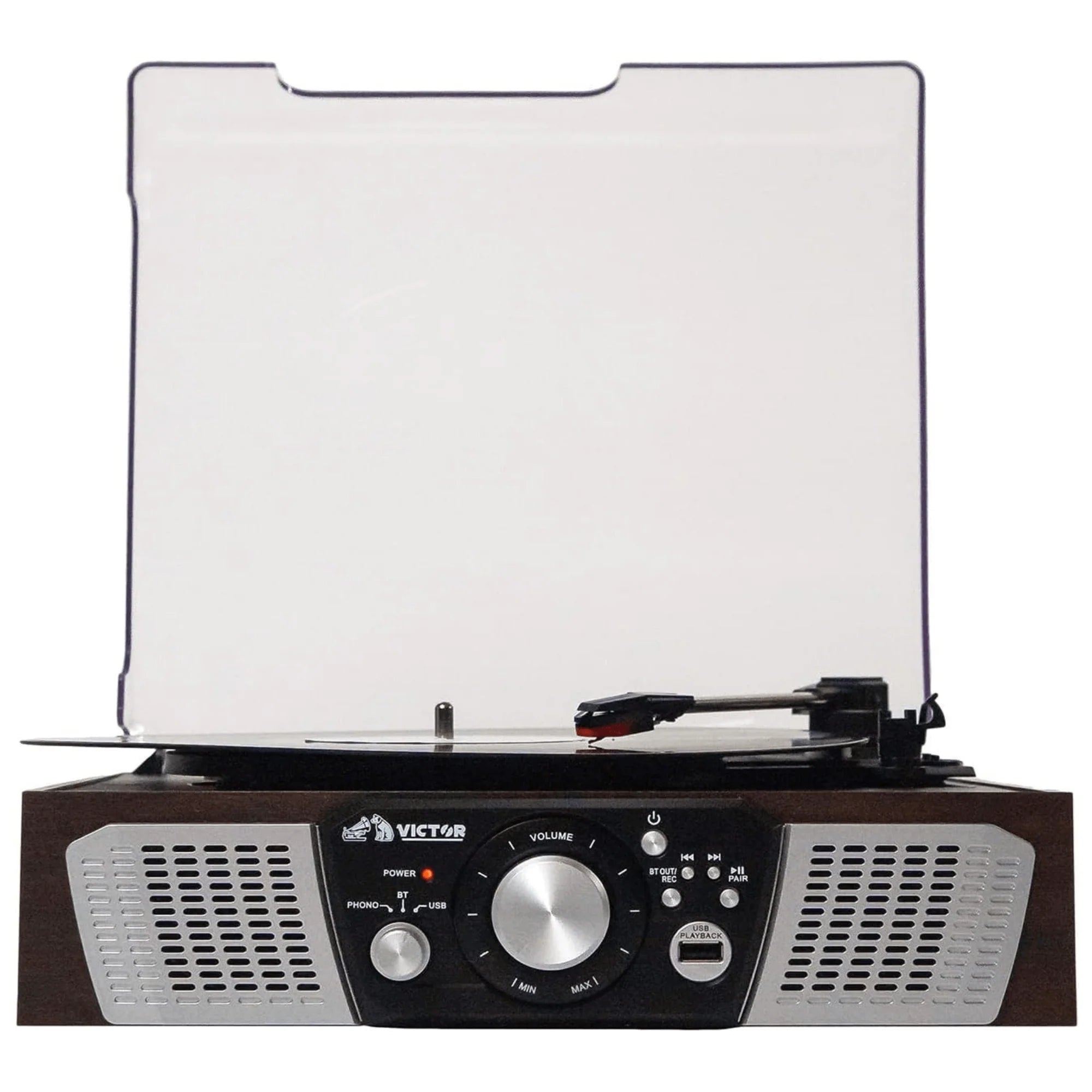 Victor Lakeshore 5-In-1 Hybrid BT Turntable System Espresso - Refurbished