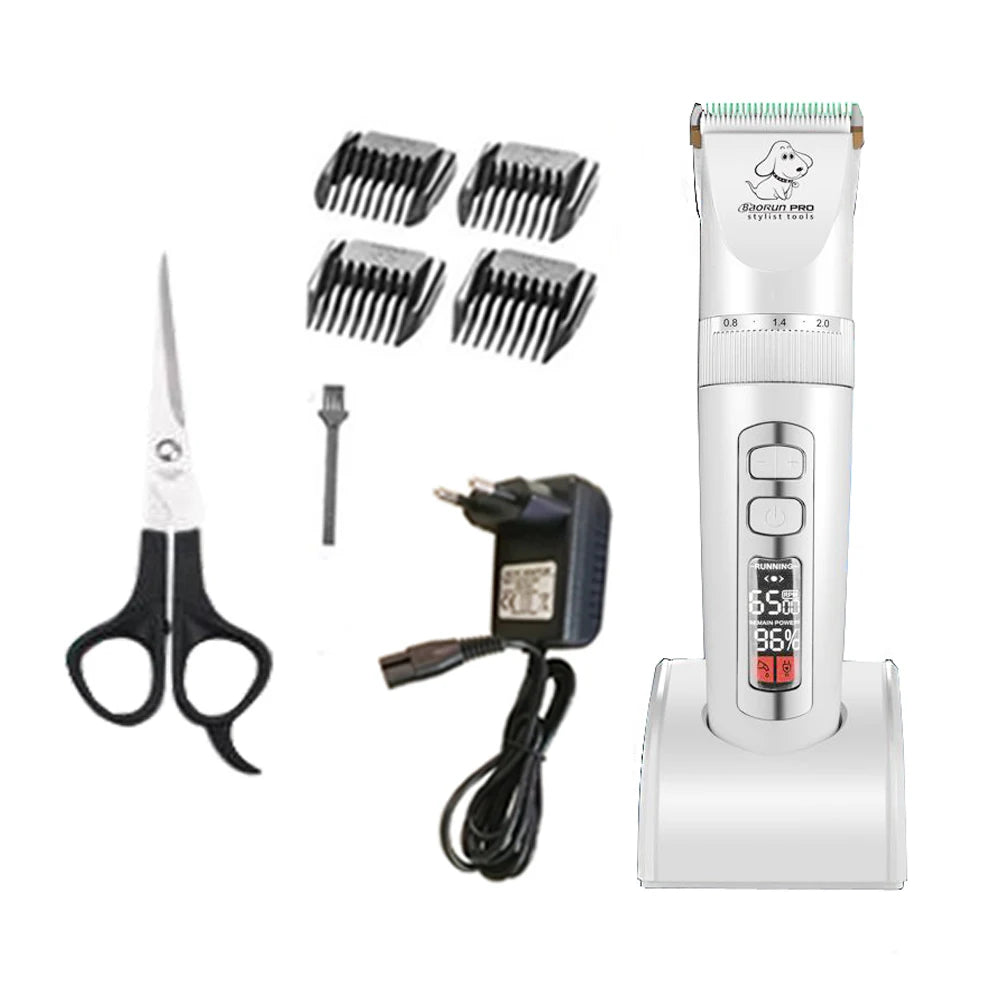 Baorun P9 Professional Rechargeable Pet Dog Animal Hair Cutter Trimmer Professional Cat Grooming Clipper Low Noise Cat Machine