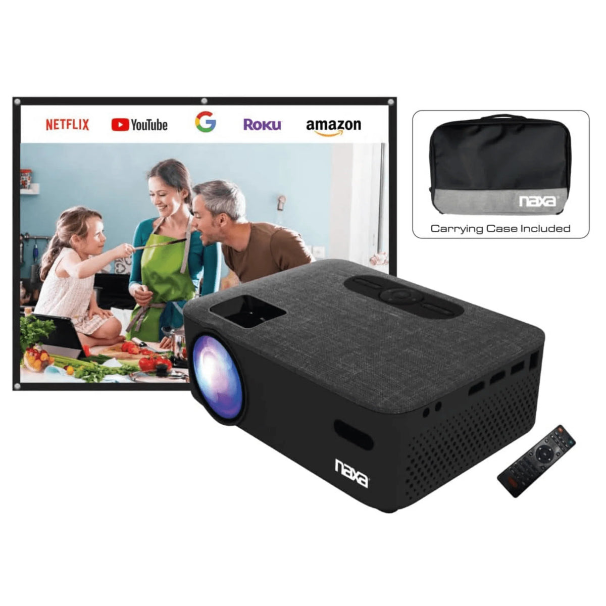 Naxa 150” Home Theater LCD Projector Combo