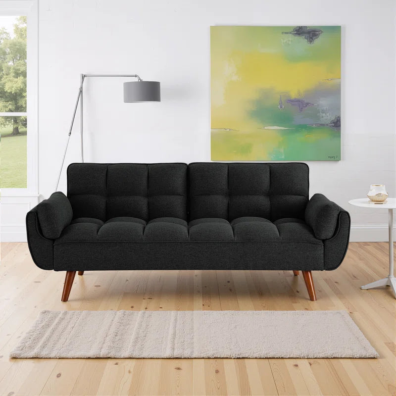 Kamaren Full 75.39" Futons Upholstered Convertible Sofa