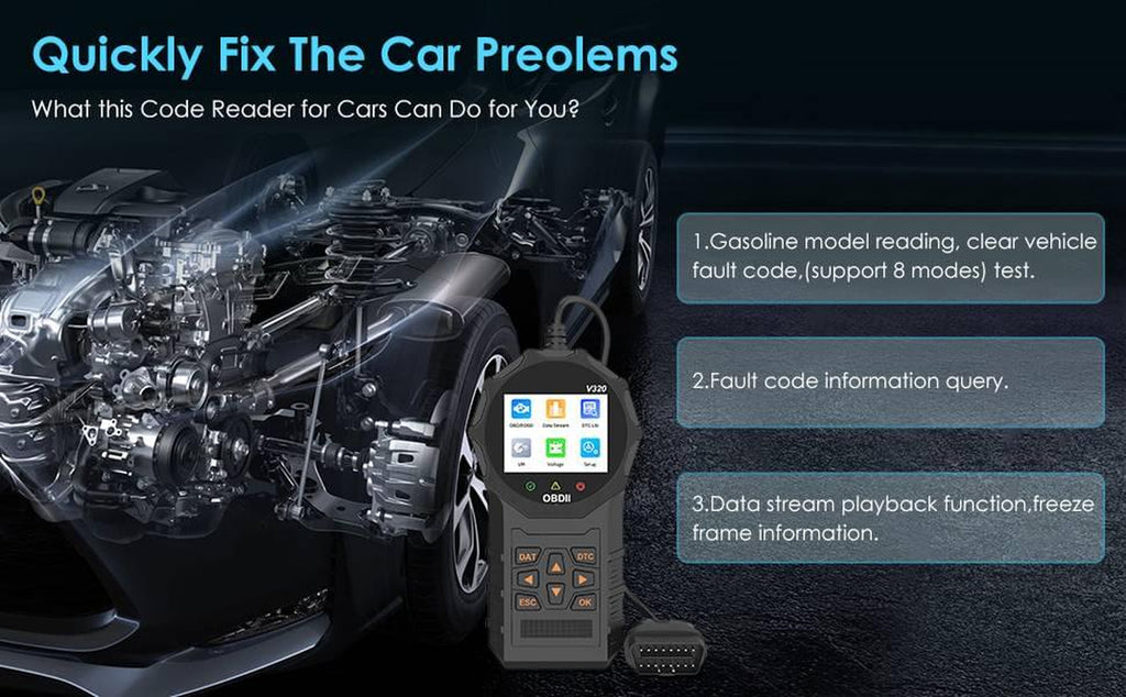 Automotive OBD2 Scanner OBD Code Reader Car Check Engine Fault Diagnostic Tool
