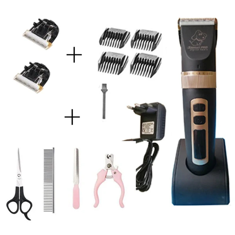Baorun P9 Professional Rechargeable Pet Dog Animal Hair Cutter Trimmer Professional Cat Grooming Clipper Low Noise Cat Machine