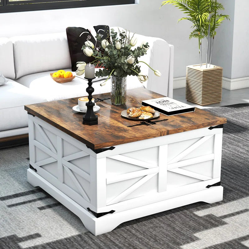 Fellsburg 31.1" W Square Lift Top Storage Coffee Table