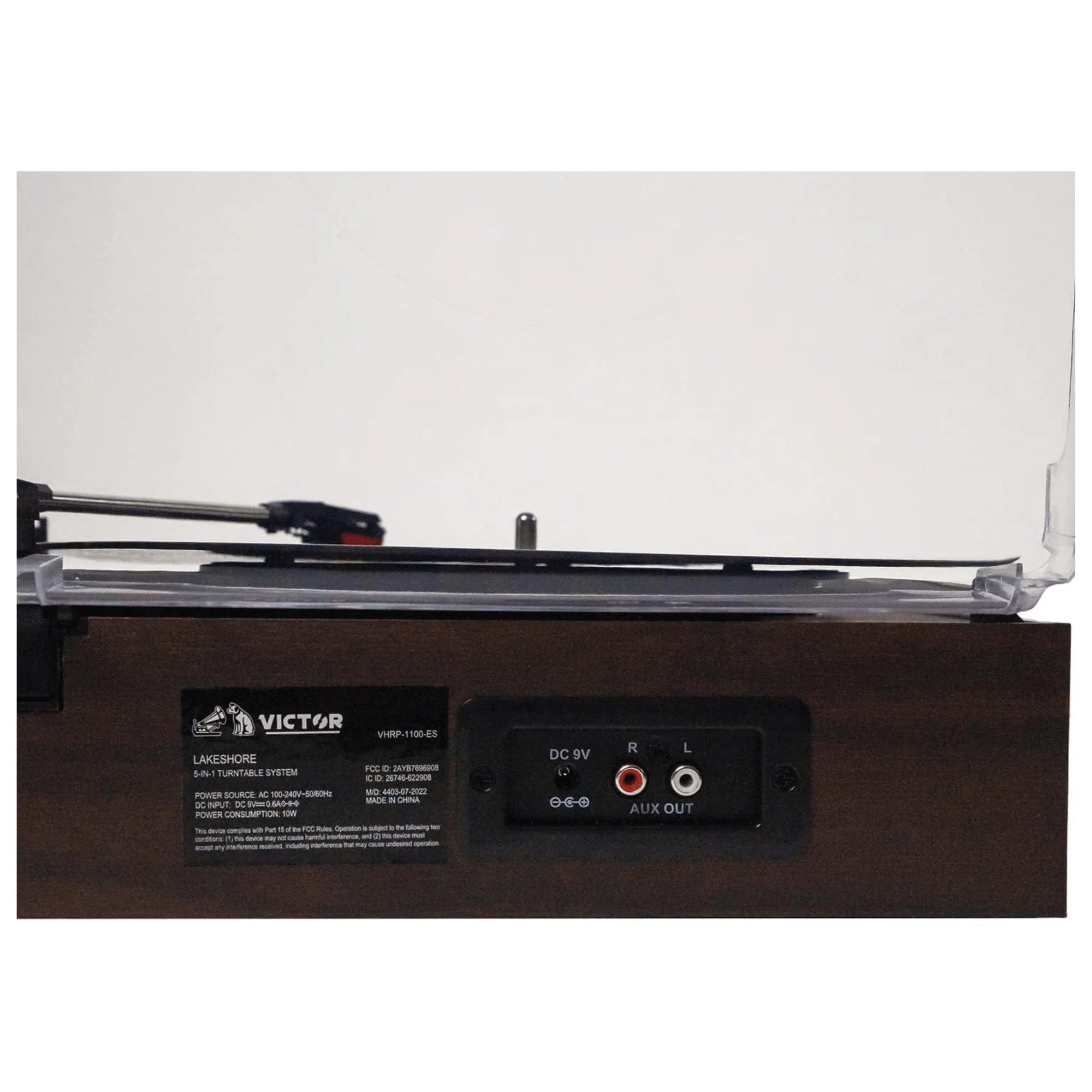 Victor Lakeshore 5-In-1 Hybrid BT Turntable System Espresso - Refurbished