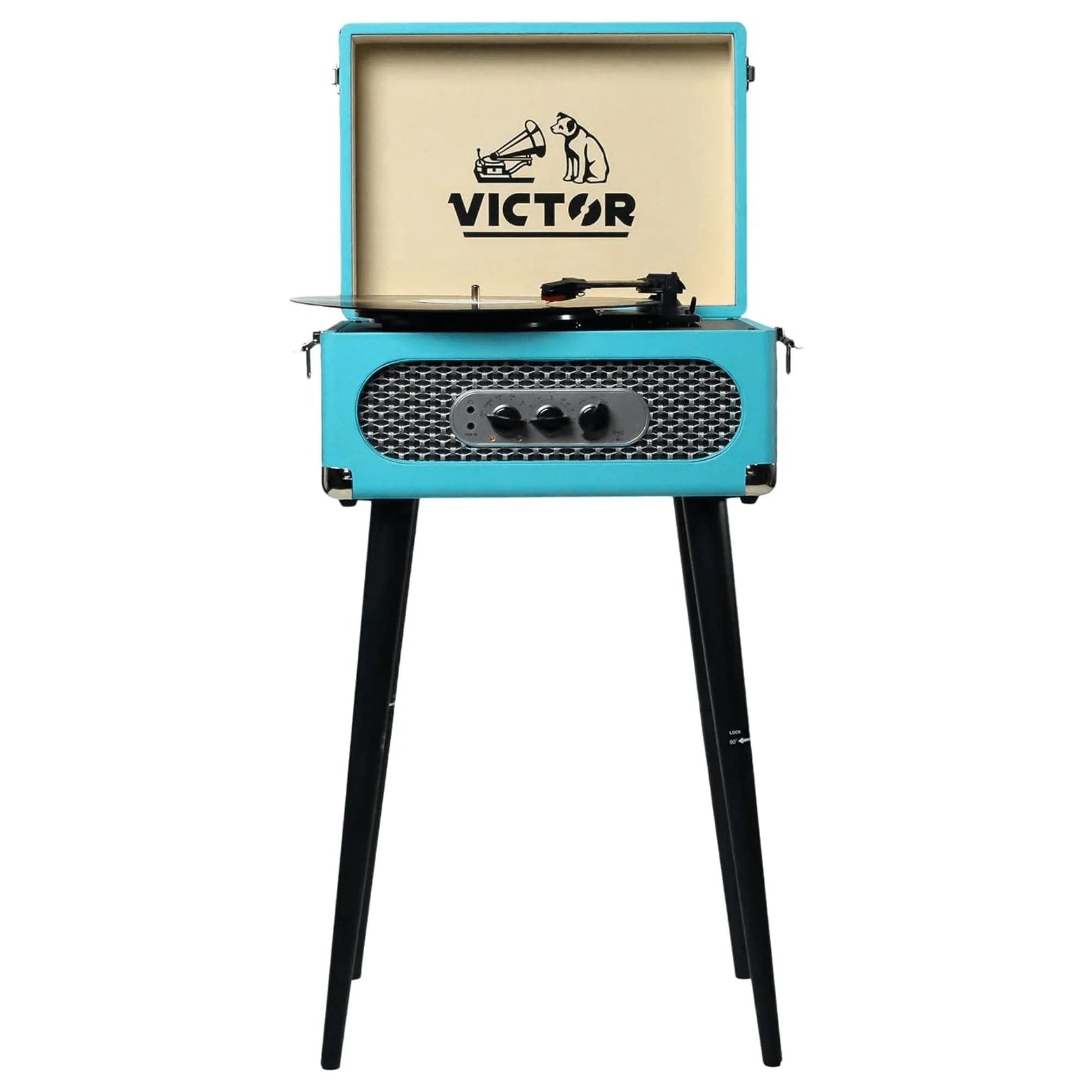 Victor Andover 5-In-1 Music Center with Chair-Height Legs and Bluetooth Function