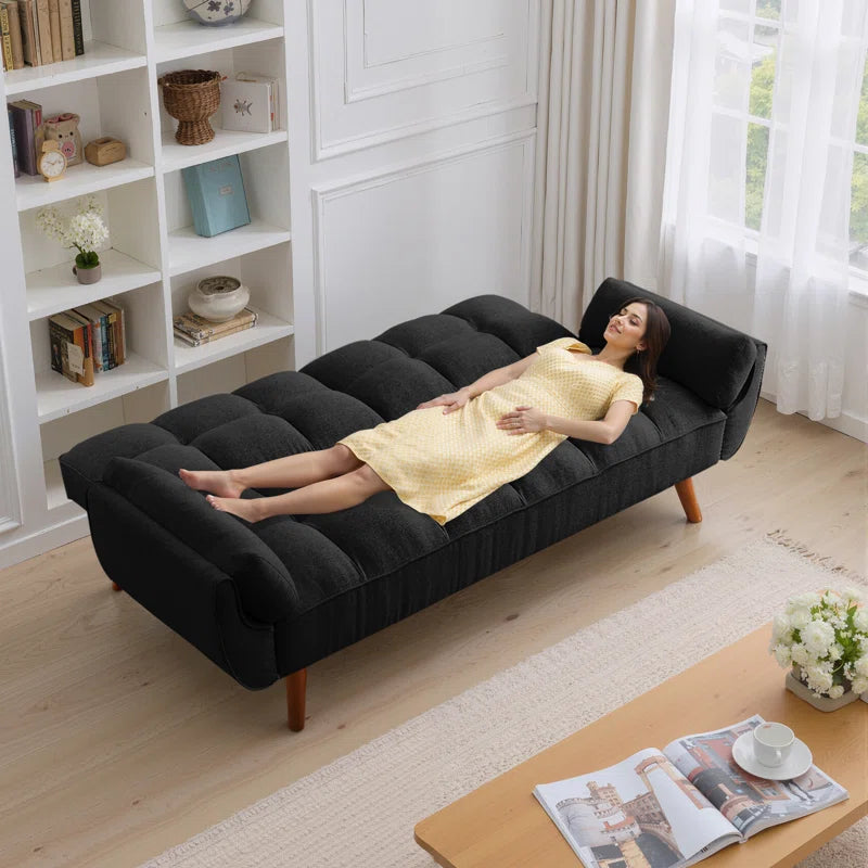 Kamaren Full 75.39" Futons Upholstered Convertible Sofa