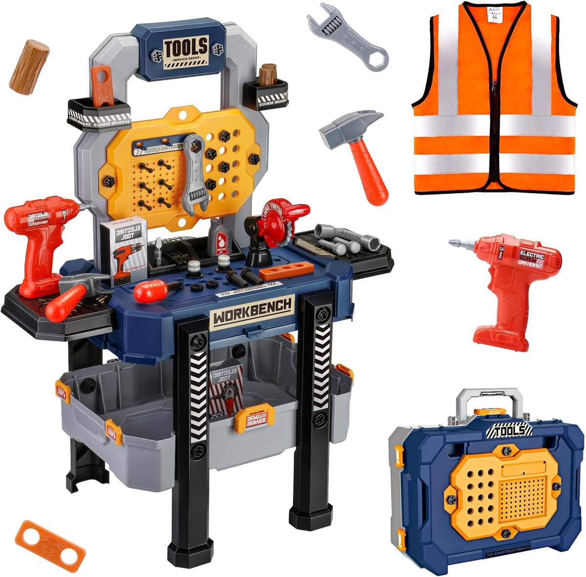 Workbench with Electric Drill Set