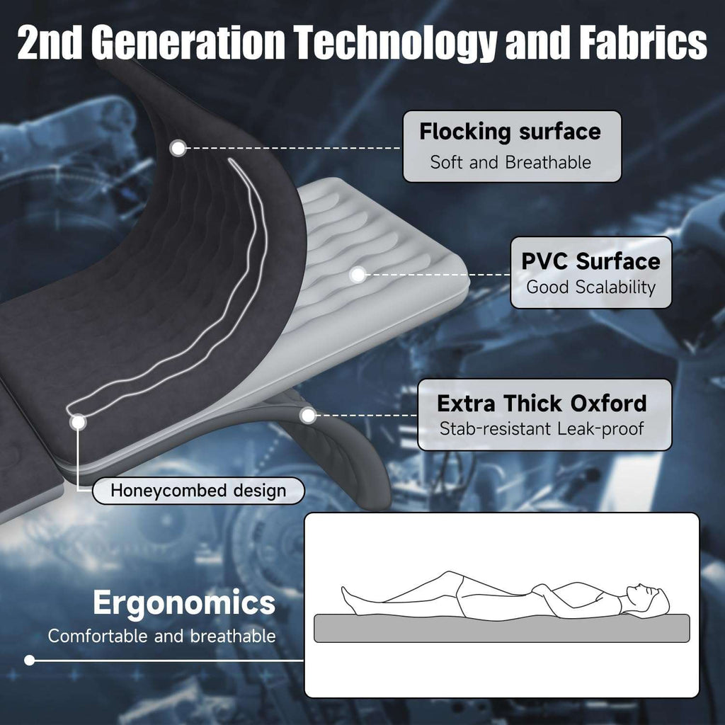 Thicken Backseat SUV/Car/Truck Air Mattress Air Bed Inflatable SUV Truck Mattress -30.31'' Width/Black