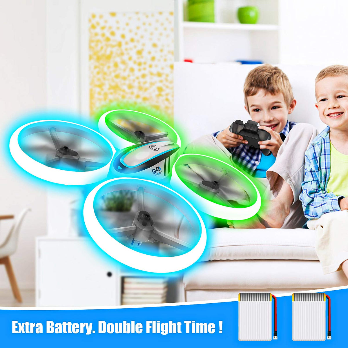 LED Fidget Spinner Style Drone