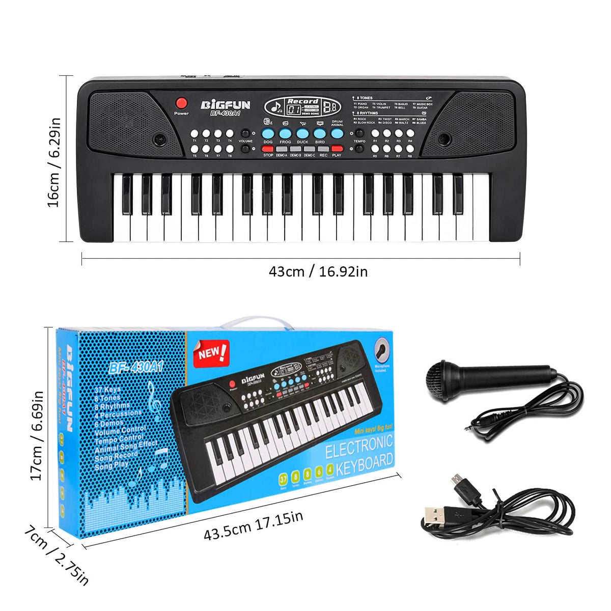 Portable Electronic Piano Keyboard