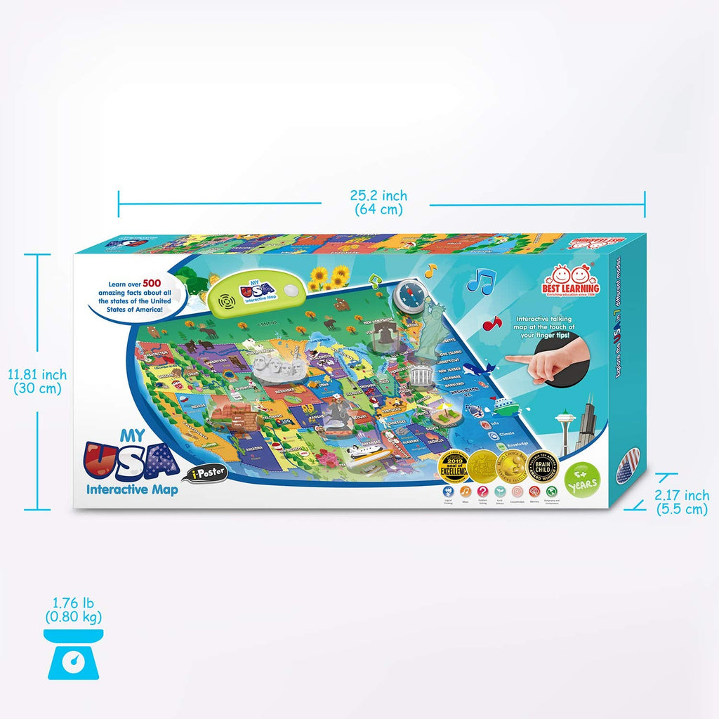 USA Interactive Smart Talking Map Toy