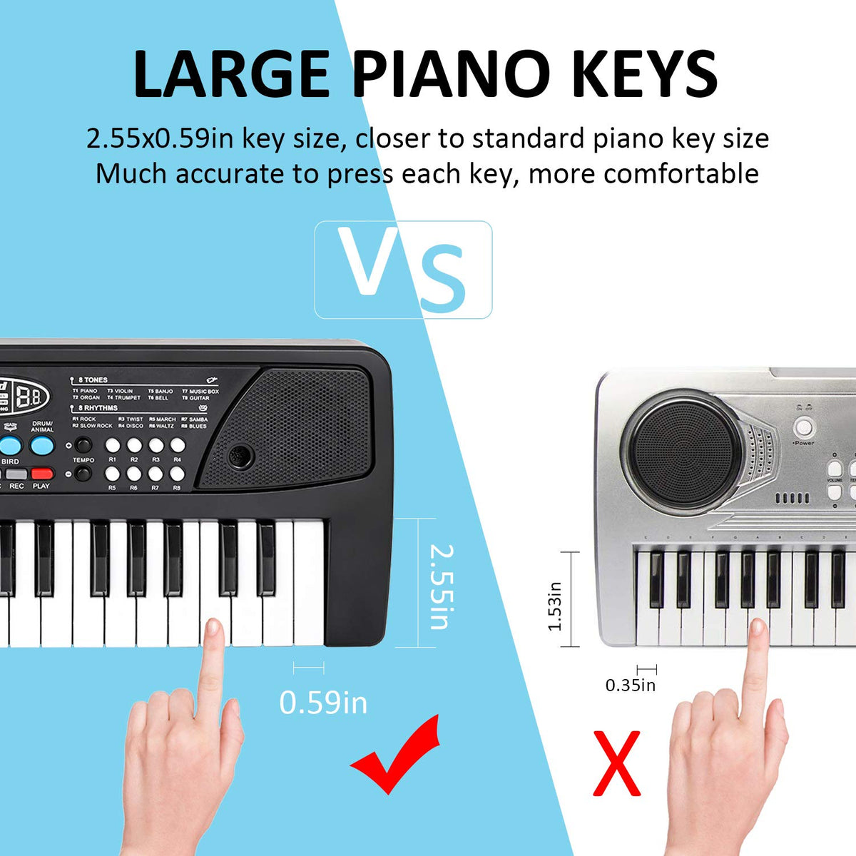 Portable Electronic Piano Keyboard