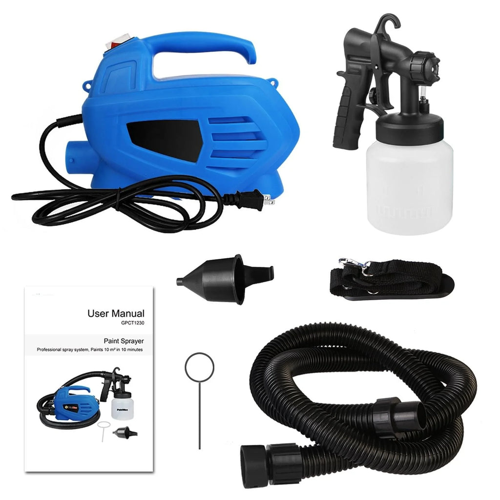 800ML Paint Sprayer 650W Paint Sprayer 800Ml,Minimum Output HVLP Oil Primer Water Spray, with 3 Spraying Modes Motor and Removable Container