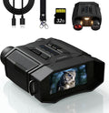 Night Vision Goggles 8X Digital Zoom, 300M Night Vision Binoculars with 7-Level IR, 32GB Card & LED Flashlight, Gifts for Men, Dad, Husband, Boyfriend for Camping and Birdwatching