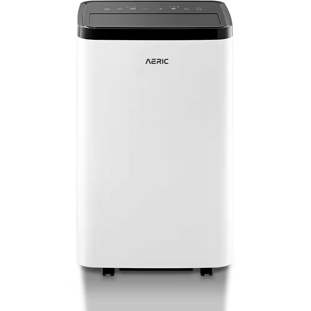 8,000 BTU (DOE) Portable Air Conditioner Cools 550 Sq. Ft. with Dehumidifier in White