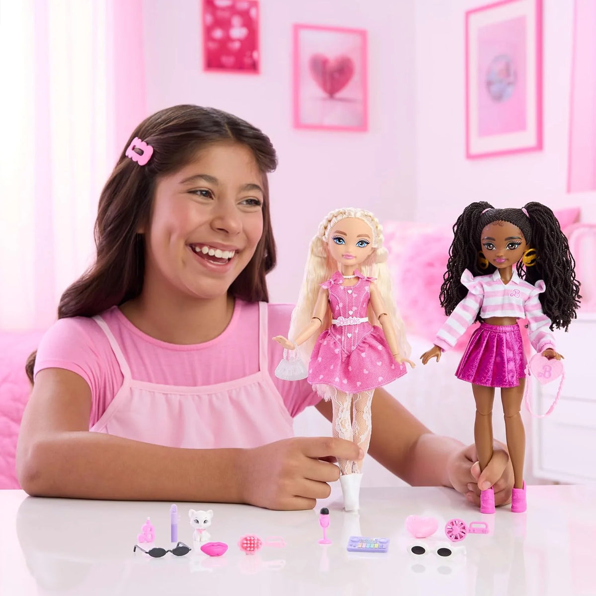 Dream Besties Brooklyn” Fashion Doll & Accessories, Posable with Brunette Hair & Dance-Themed Toy Pieces
