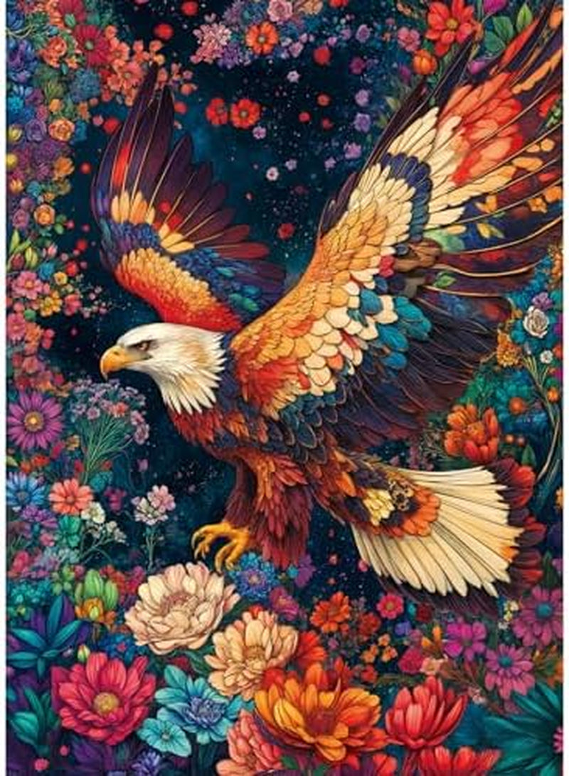Iridescent Monarch Jigsaw Puzzles, Puzzles for Adults 1000 Pieces, Colorful Eagle Impossible Challenging Puzzles Game, Home Decoration Puzzle, Interlock Perfectly No Dust