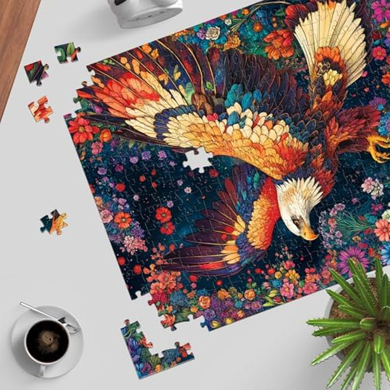 Iridescent Monarch Jigsaw Puzzles, Puzzles for Adults 1000 Pieces, Colorful Eagle Impossible Challenging Puzzles Game, Home Decoration Puzzle, Interlock Perfectly No Dust