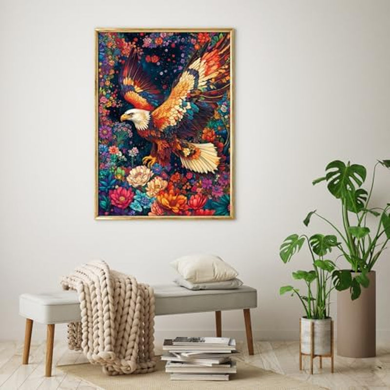 Iridescent Monarch Jigsaw Puzzles, Puzzles for Adults 1000 Pieces, Colorful Eagle Impossible Challenging Puzzles Game, Home Decoration Puzzle, Interlock Perfectly No Dust