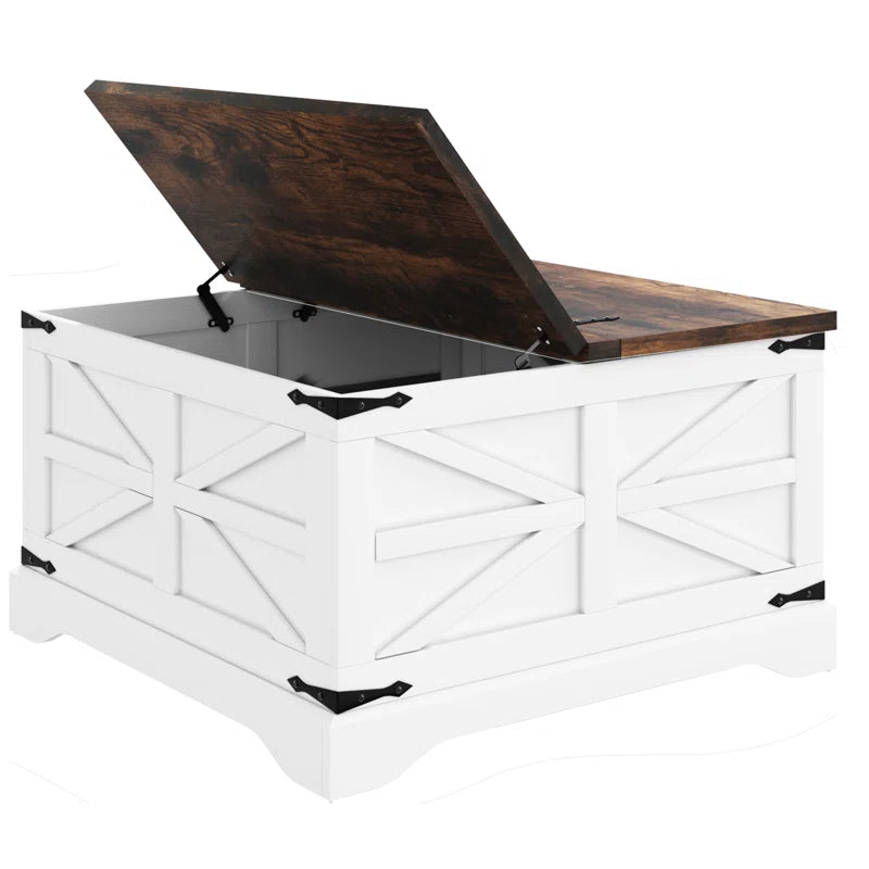 Fellsburg 31.1" W Square Lift Top Storage Coffee Table