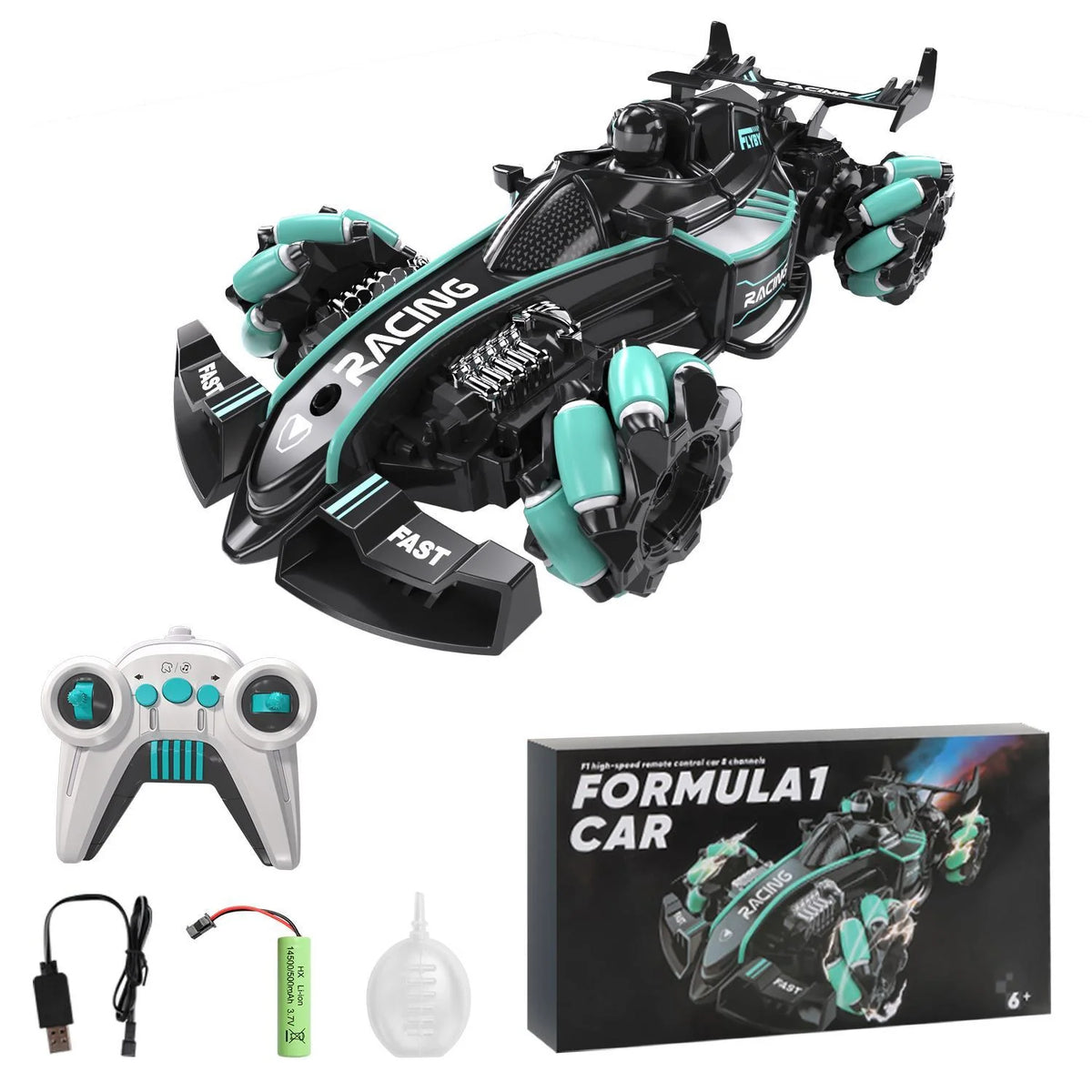 Formula One Full-Drift Racing Car Equipped with a Dual-Control Mode Controller and Gesture Control