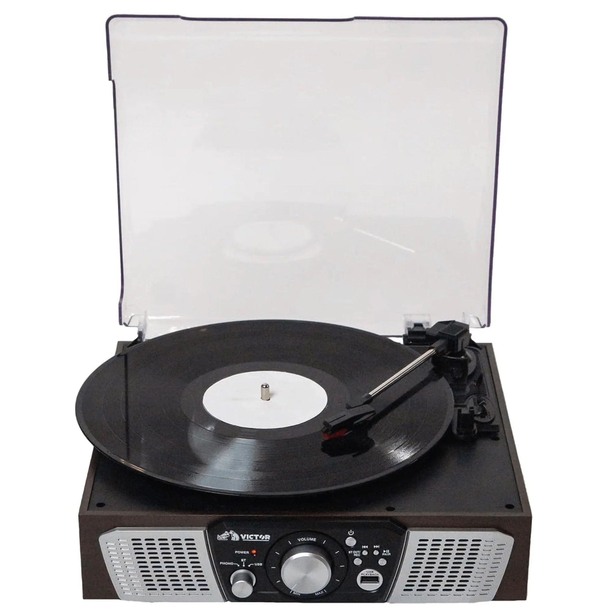 Victor Lakeshore 5-In-1 Hybrid BT Turntable System Espresso - Refurbished