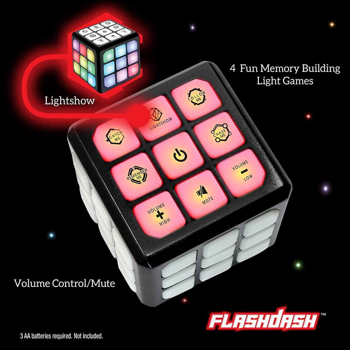 Flashing Cube Electronic Memory & Brain Game
