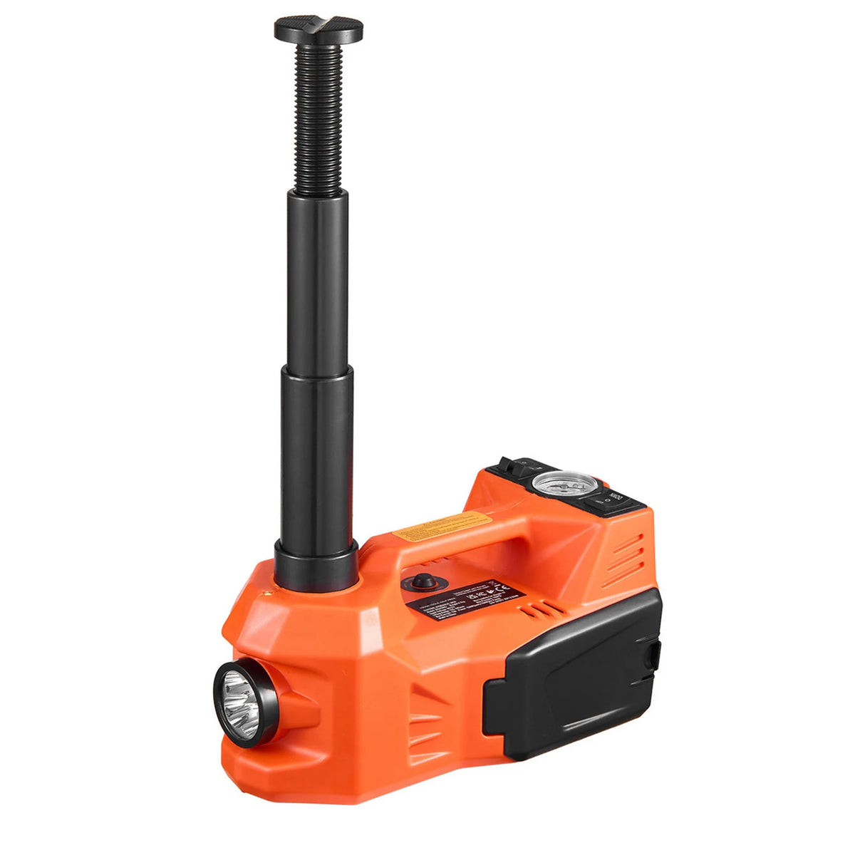 Electric Car Jack, 5 Tons /11000 Lbs, Electric Scissor Jack with Built-In Inflator, 12V Adjustable Tire Change Replacement with Secure Hammer & LED Light, Portable Jack Kit for Sedan, SUV, Truck