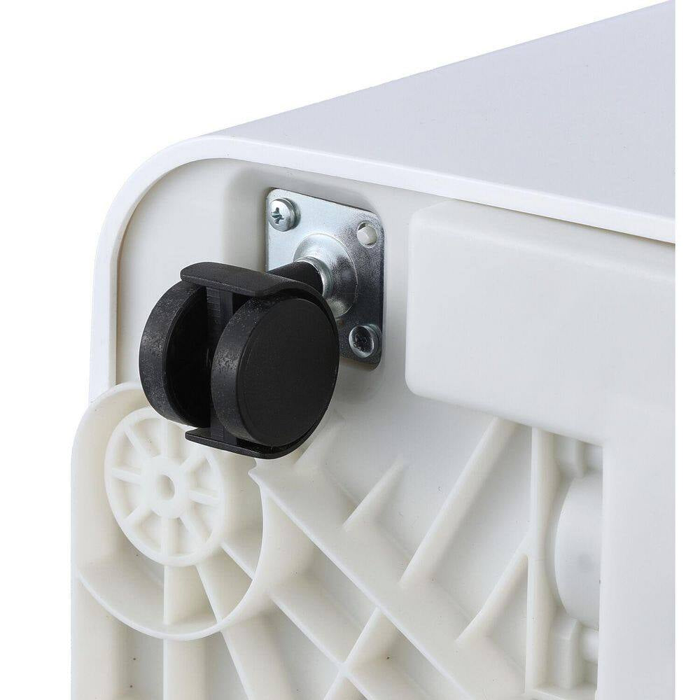 8,000 BTU (DOE) Portable Air Conditioner Cools 550 Sq. Ft. with Dehumidifier in White
