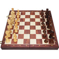 Magnetic Wooden Chess Set for Adults Kids 15'' Chess Board with Handmade Pieces, Folding Portable Travel Unique Chess Sets Game for Tournament Professional Beginner
