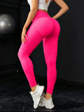 Ultra High Waist Non Slip Yoga Pants with No Trace, Peach Buttocks Fitness Exercise, Hip Lifting Tight Pants with High Elasticity