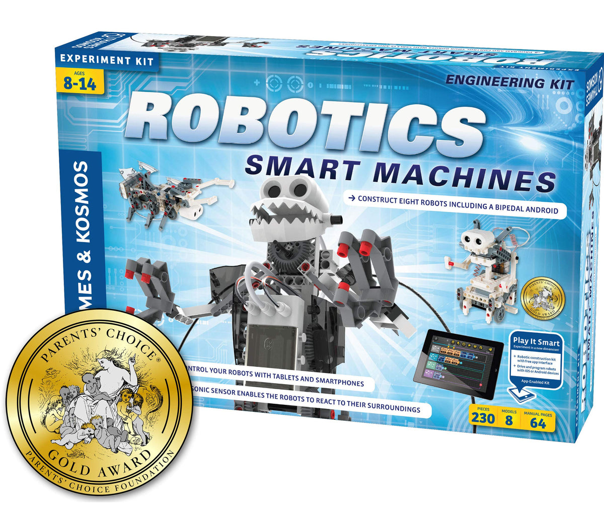Robotics Smart Machines: Build 8 Robots, STEM Kit for Kids 8+