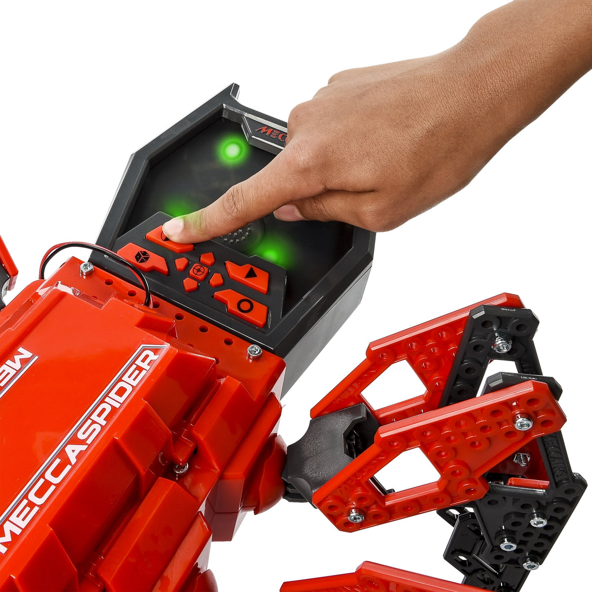 Meccano-Erector – MeccaSpider Robot Kit for Kids to Build, STEM Toy with Interactive Built-in Games and App, Infrared Remote Control