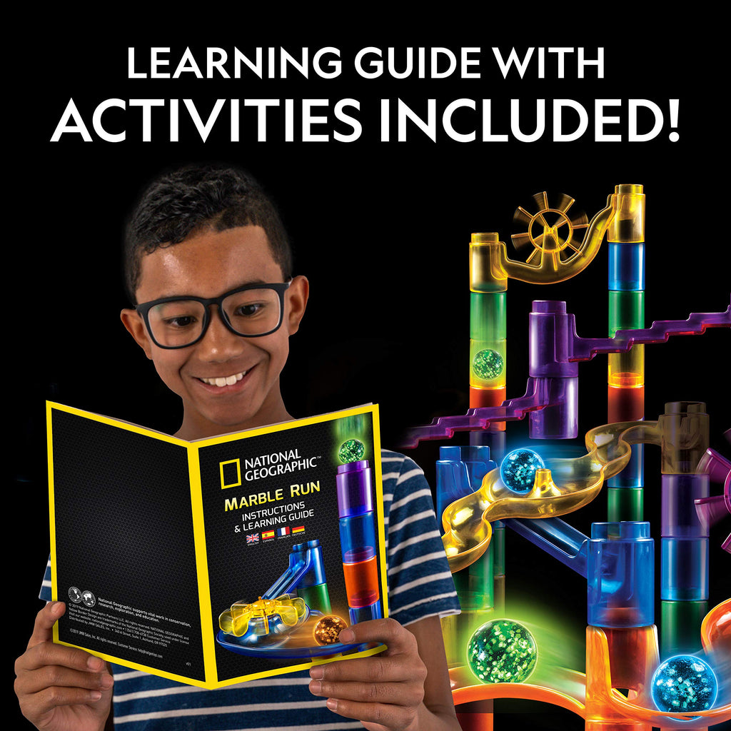 Glow In The Dark 250 Piece Marble Run –  Construction Set