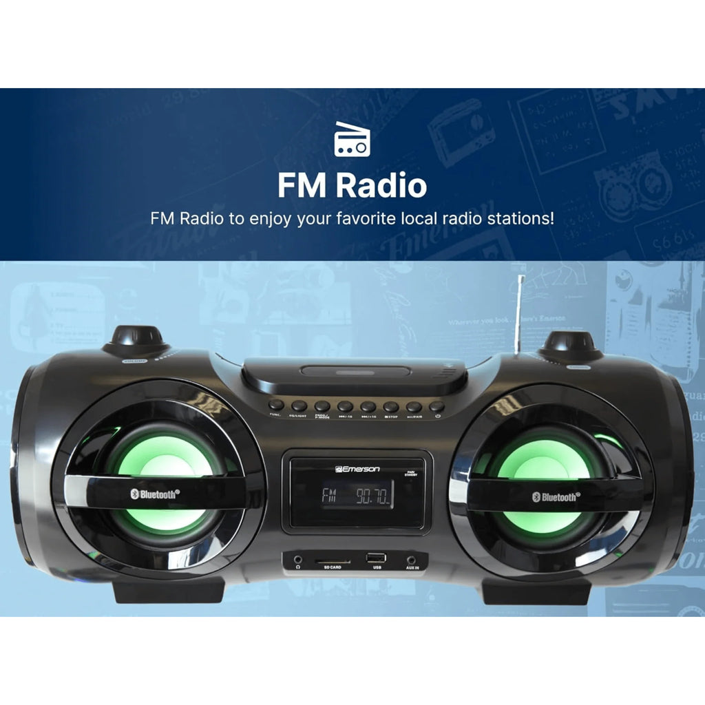 Emerson Retro Portable CD Boombox - Refurbished