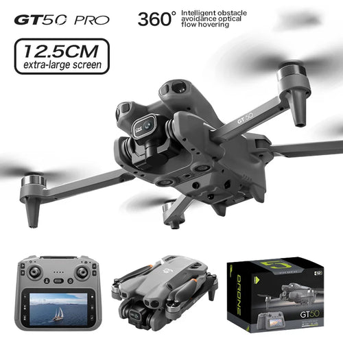 2025 GT50 Drone HD Dual Camera, Screen Control No Phone Needed, One-Key Takeoff/Return, Wi-Fi App, USB Charging, Drop-Resistant,