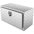 VEVOR Underbody Truck Box, 30¡_14¡_16 Pickup Storage Box, Heavy Duty Aluminum Diamond Plate Tool Box with Lock and Keys, Waterproof Trailer Storage Box with T-Handle Latch for Truck, Van, Trailer