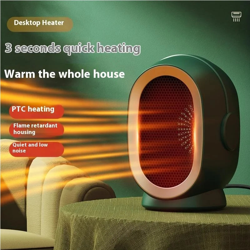 Mini Electric Fan Heater,800 Watts, Suitable for Offices and Homes