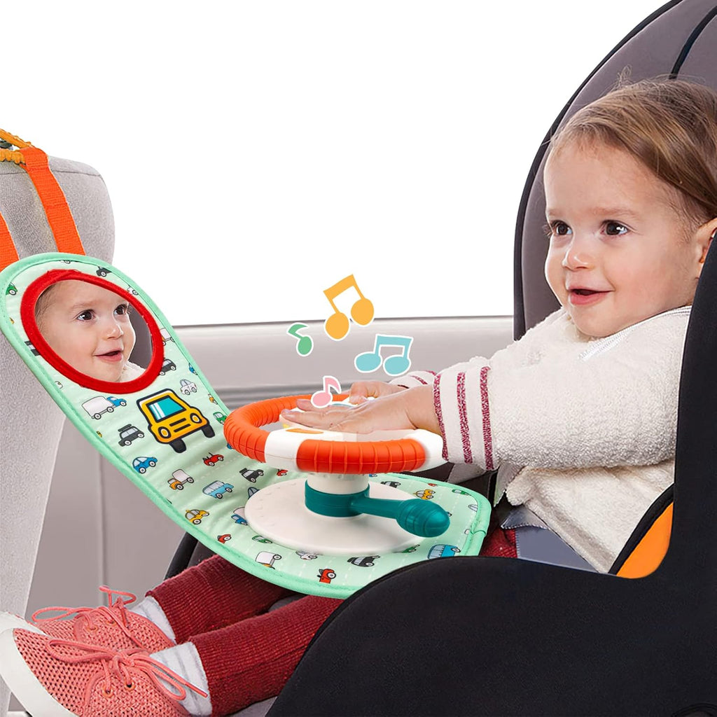 Little Driver Baby Car Seat Toy with Music & Mirror 6–12 Months